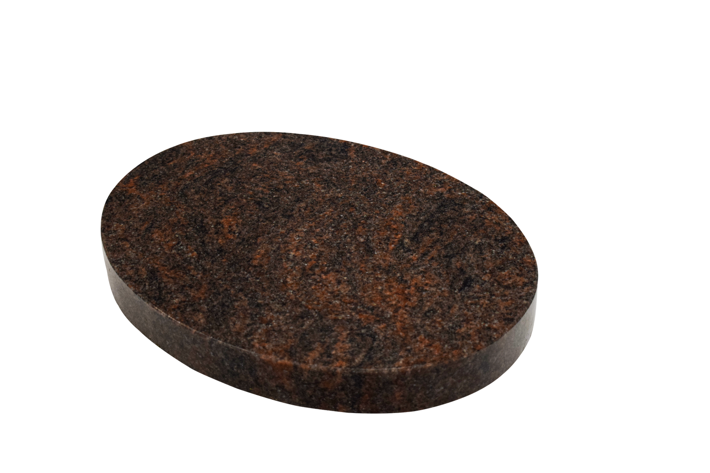 Grabstein oval Himalaya Granit rot
