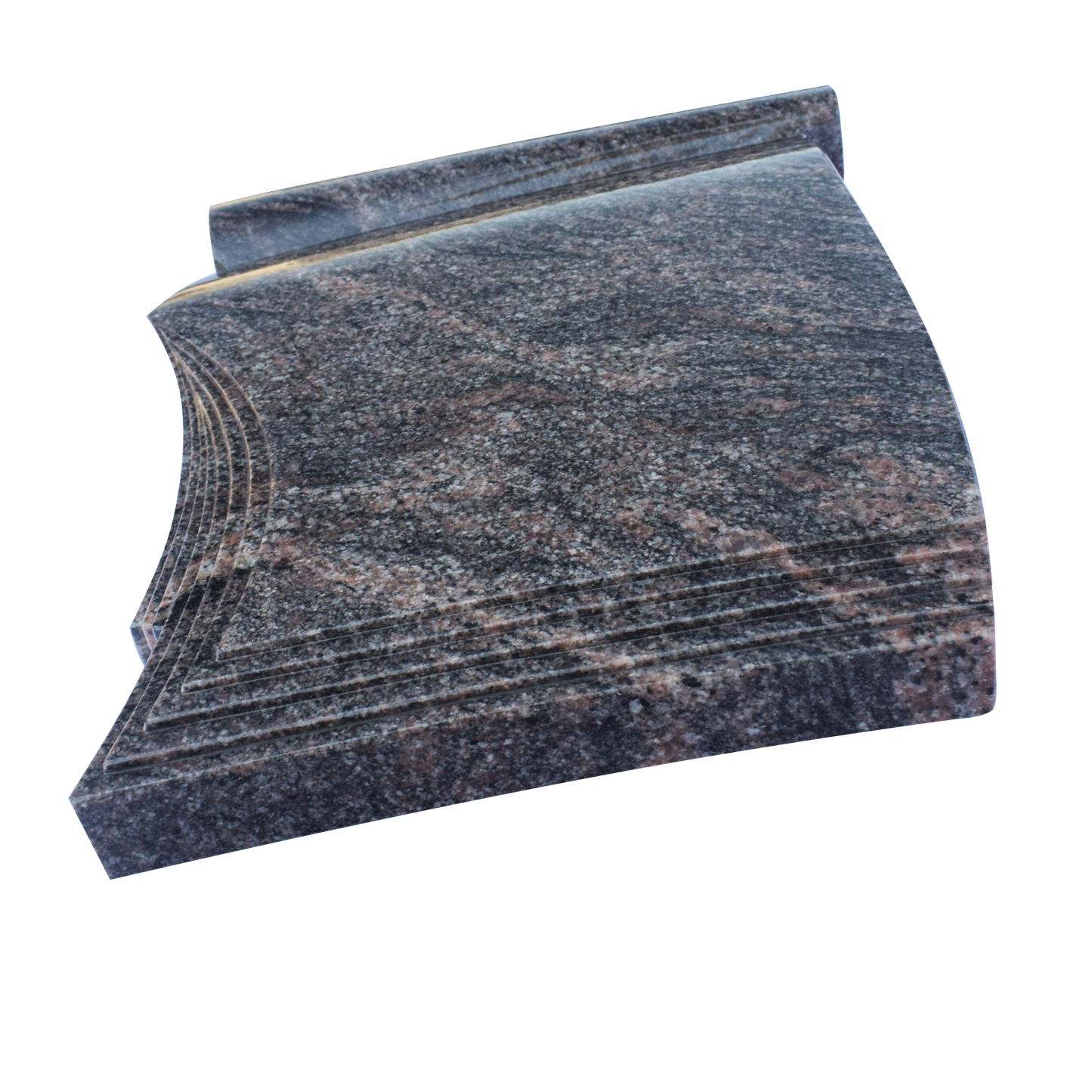 Grabstein Schriftrolle Himalaya Granit rot